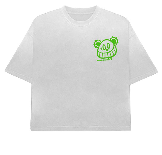 White Champion bear T-shirt